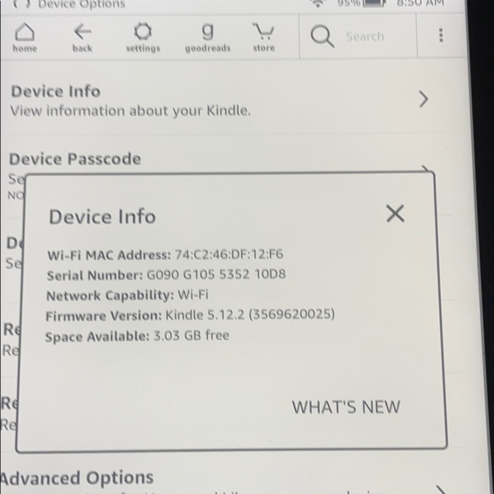 Kindle 5 with case